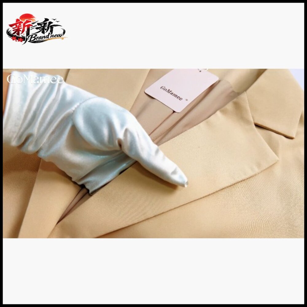 Polyester Blazer With Pockets Open Front Long Sle… - image 6